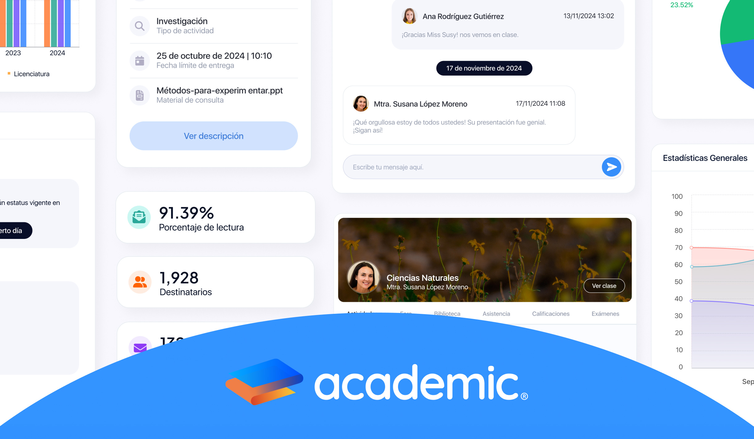 Academic · Plataforma de administración escolar más completa